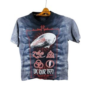 Led Zeppelin UK 1971 Tour Men’s/ Unisex Graphic Short Sleeve T-Shirt Size S